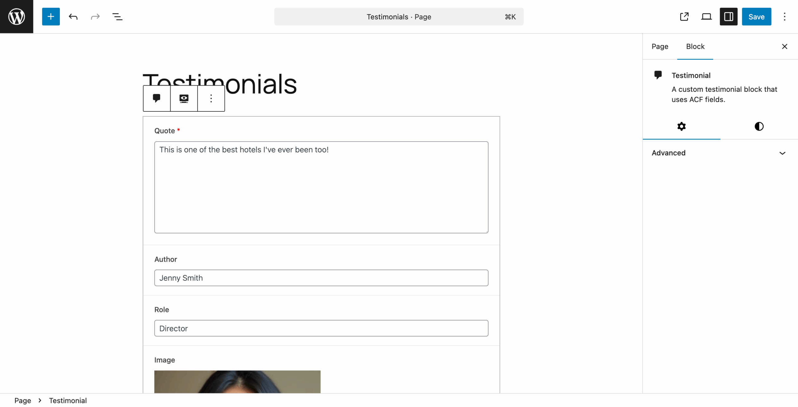 ACF Blocks v2 old edit mode